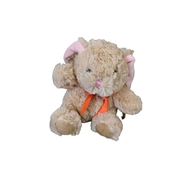 Reese's Bunny Rabbit Brown Plush Ribbon Stuffed Animal Toy 6" - Picture 4 of 12